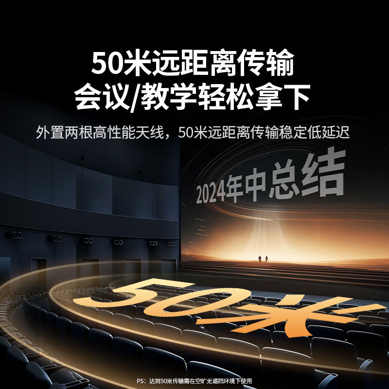 绿联USB+Type-C双接口 企业级无线投屏器