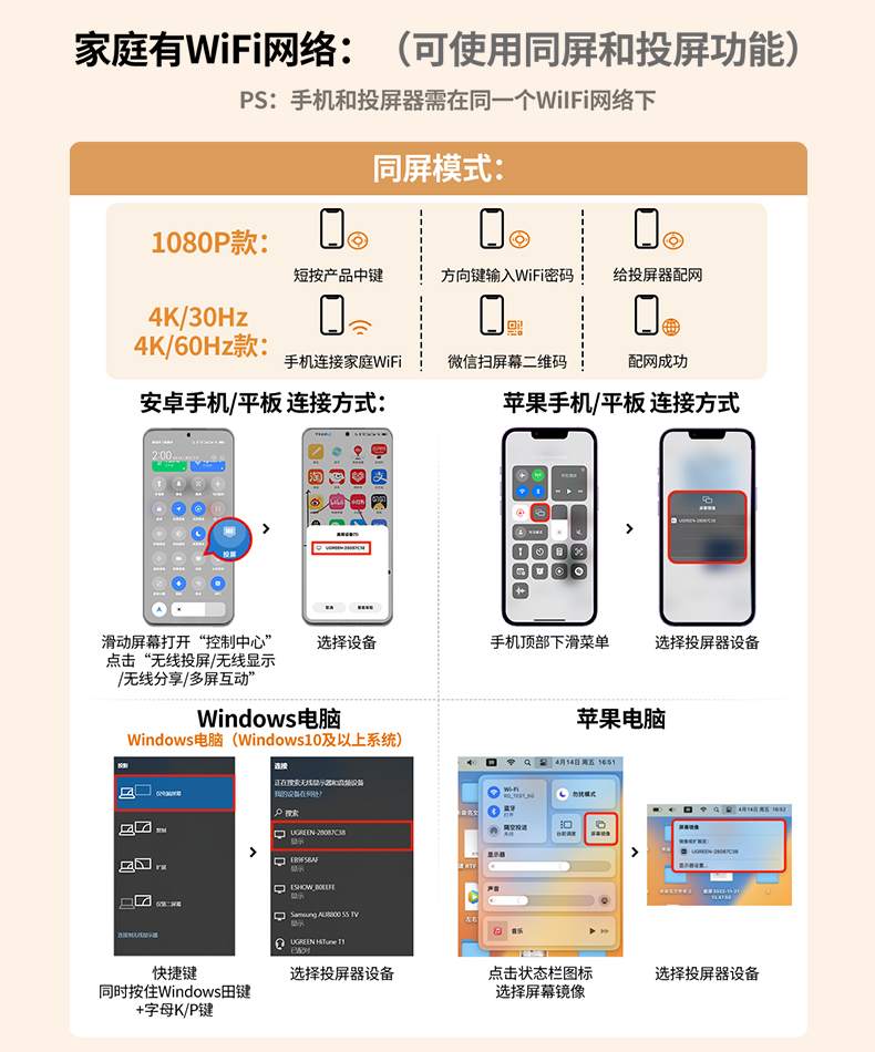 UGREEN CM617-15216 横屏追剧 画面流畅不卡顿