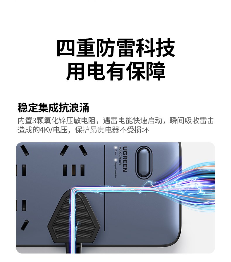 绿联CD301 1.8米线长 适用多场景