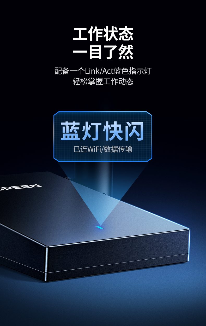 绿联CM495-25226 MU-MIMO 提升多设备效率