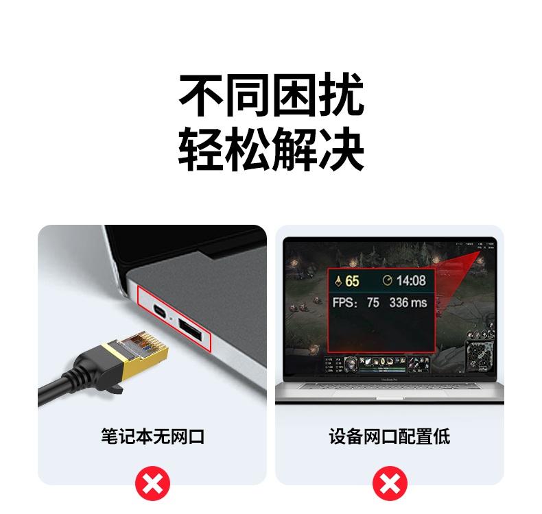 绿联百兆网卡 100Mbps传输 比WiFi更稳定