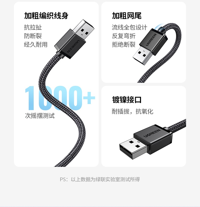 绿联CM650-15632 环保材质 无异味使用放心