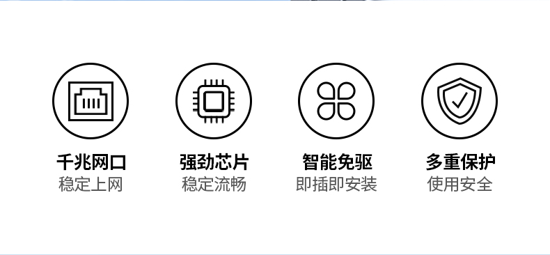 绿联千兆有线网卡 苹果华为小米兼容 多品牌设备通用