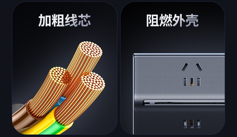 绿联T850 新国标五孔 贴合国内需求