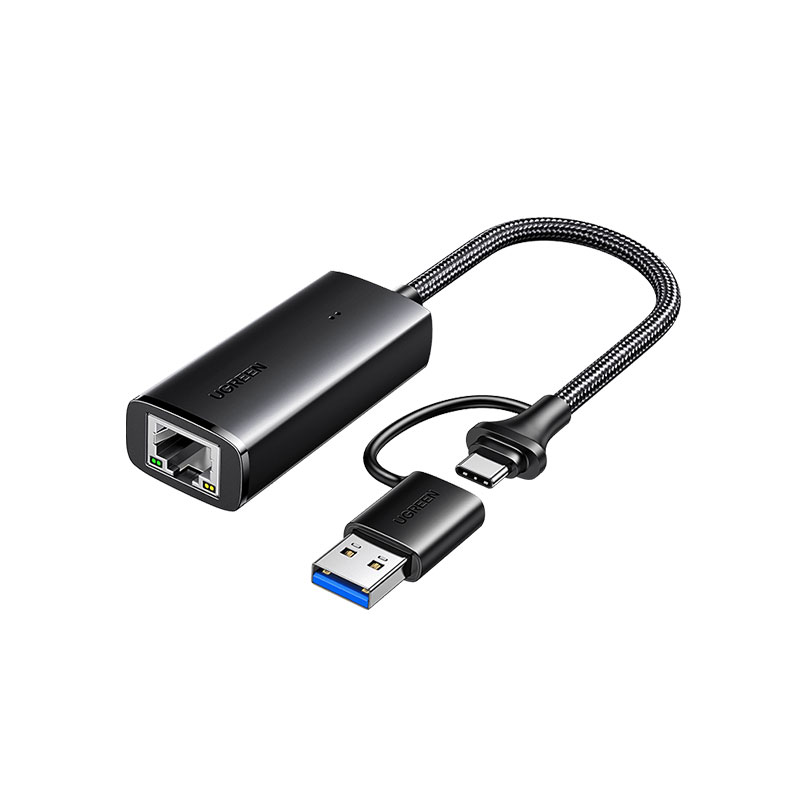 绿联USB+Type-C双接口转RJ45千兆网卡