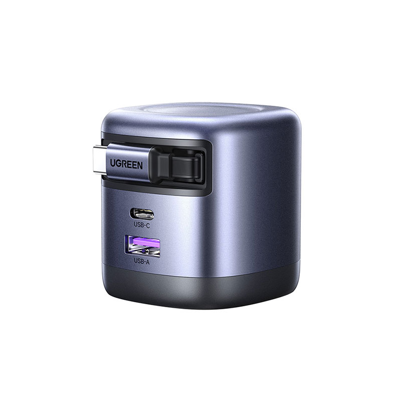 绿联65W伸缩线氮化镓充电器