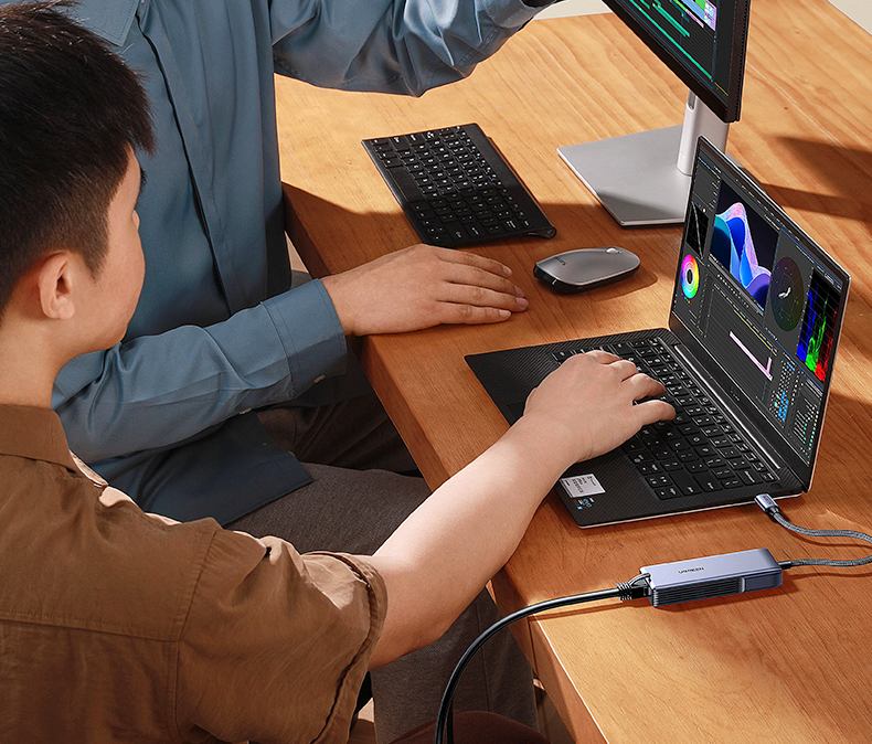 绿联5GbE有线网卡 铝合金外壳 散热快稳定性强