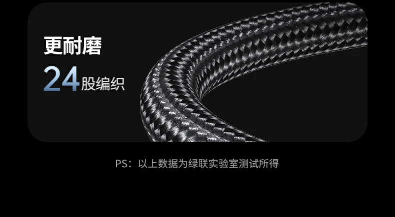 绿联L507安全耐用快充线 UGREEN L507快充线,安全耐用品质保证