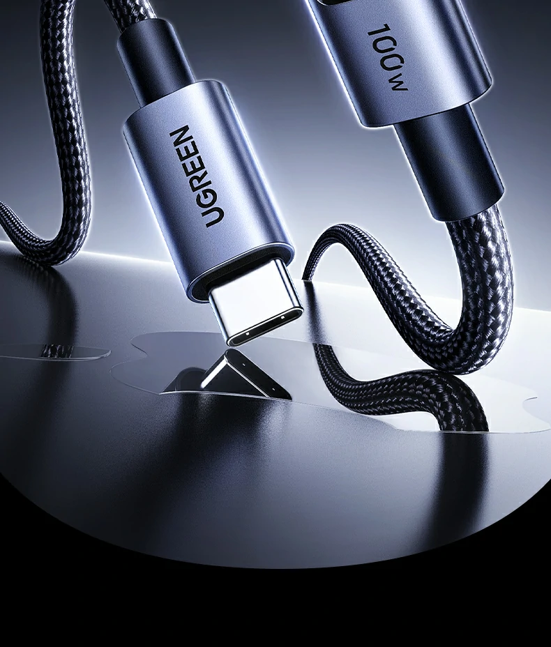 绿联L529智能数显快充线 实时监测功率 UGREEN L529快充线,内置智能数显屏实时显示功率