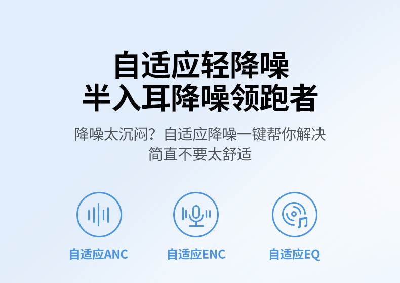 支持APP自定义 EQ调节/降噪模式/操作手势 个性化设置 支持APP自定义 EQ调节/降噪模式/操作手势 个性化设置