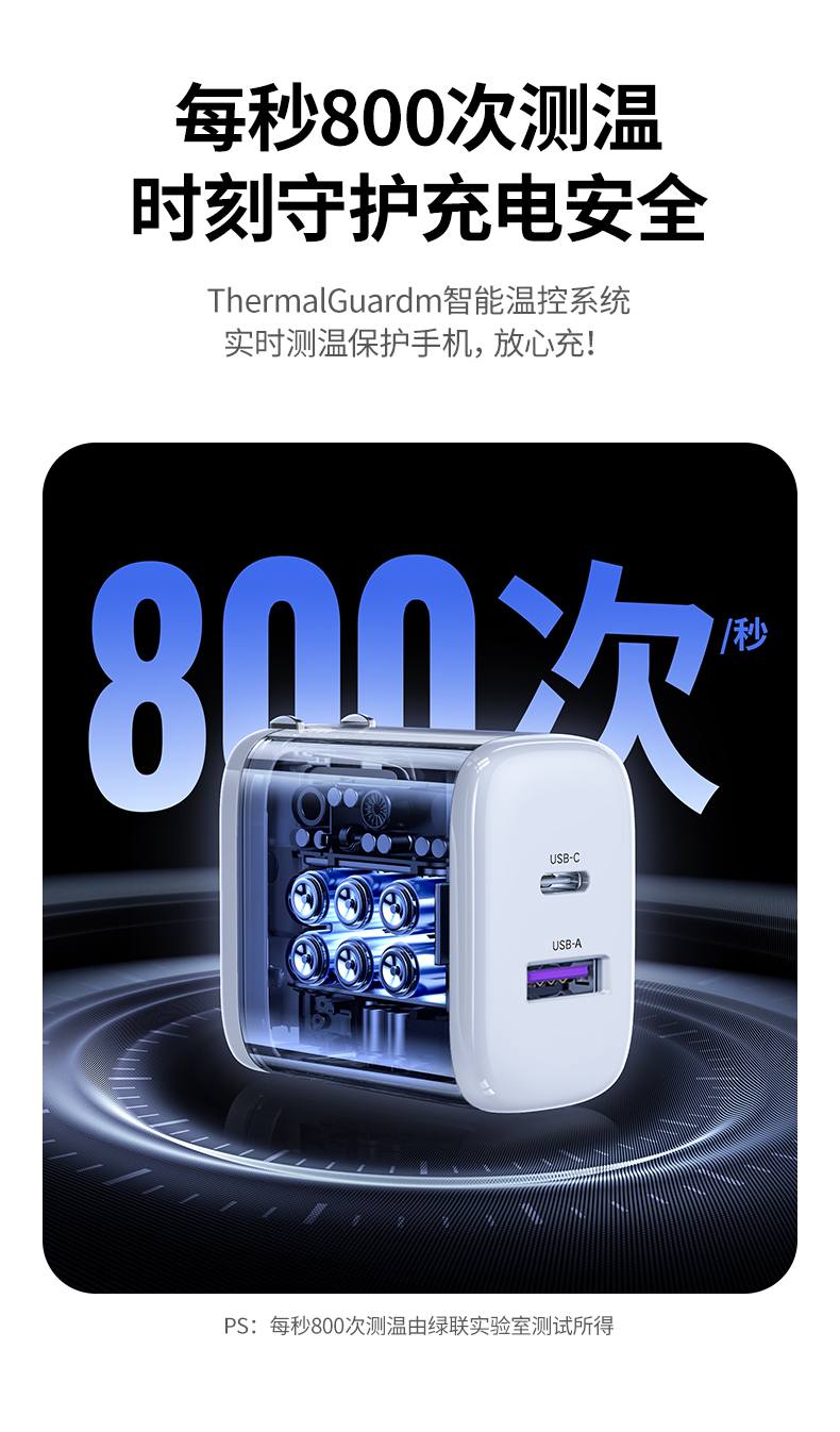 100-240V全球电压适配 出国旅行无需转换插头