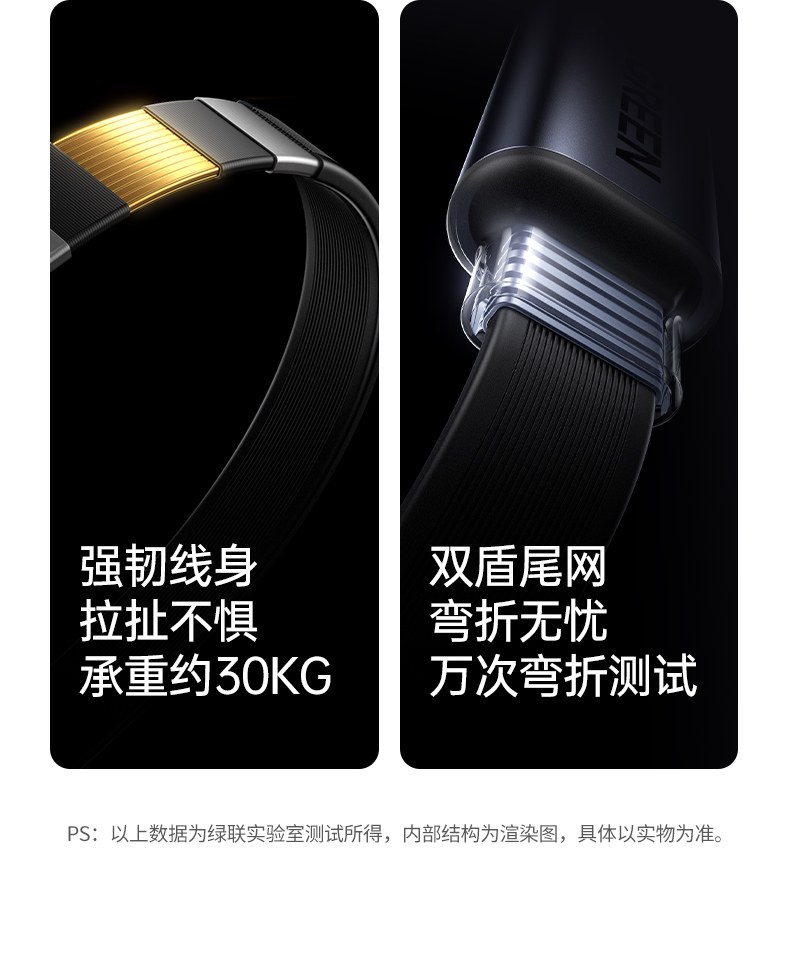 绿联100W快充头兼容PDQC多协议输出 绿联100W快充头兼容PDQC多协议输出