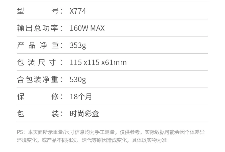 UGREEN 160W氮化镓充电器 配件展示 UGREEN 160W氮化镓充电器 配件展示