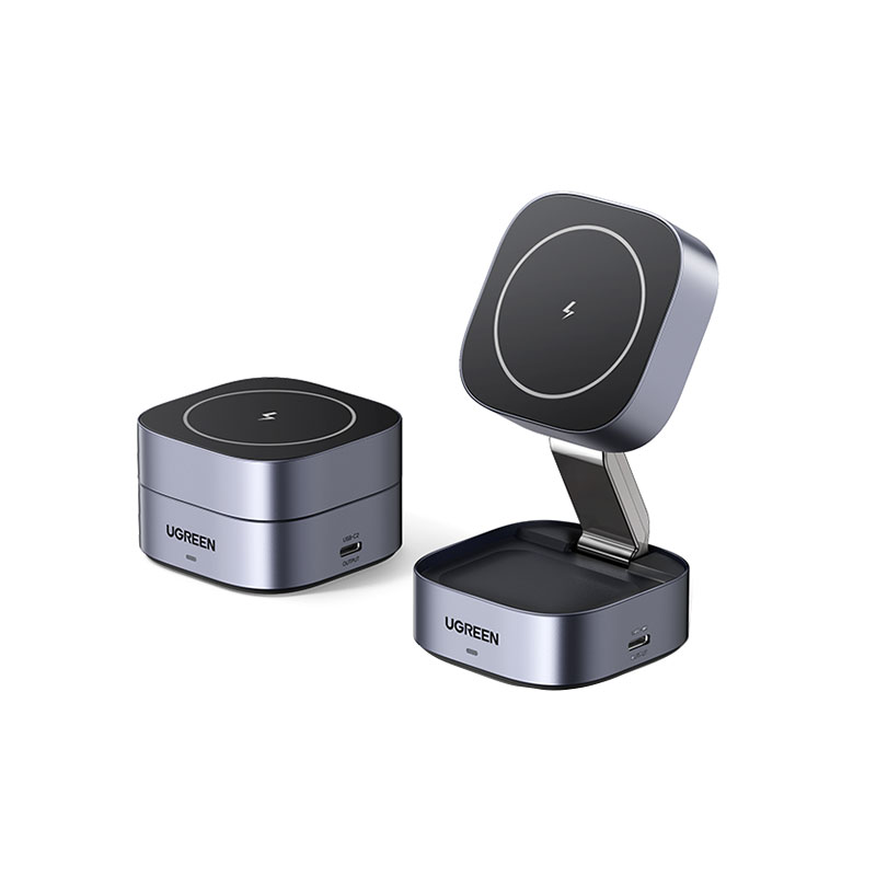 绿联 MagSafe 二合一折叠磁吸无线充电器
