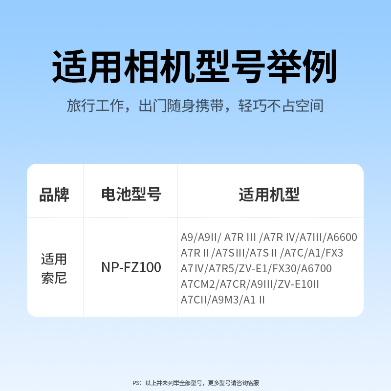 绿联 索尼NP-FZ100 模拟假电池 外接电源 Type-C接口