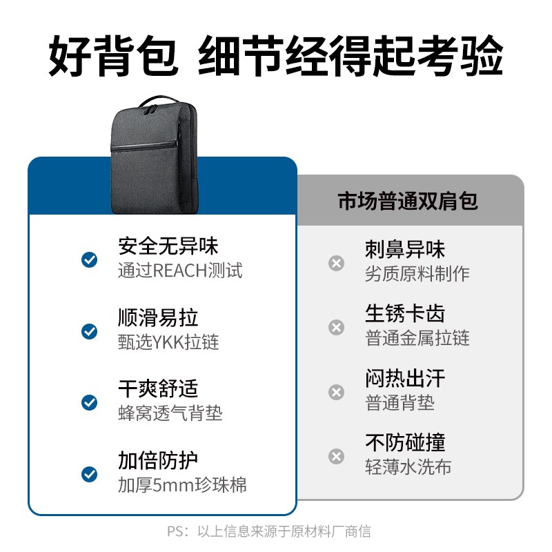 绿联电脑双肩包 防泼溅减震轻便背包