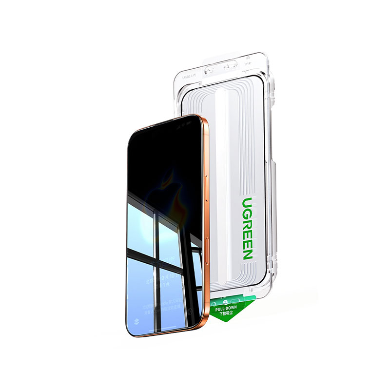 绿联iPhone17系列康宁防窥钢化膜