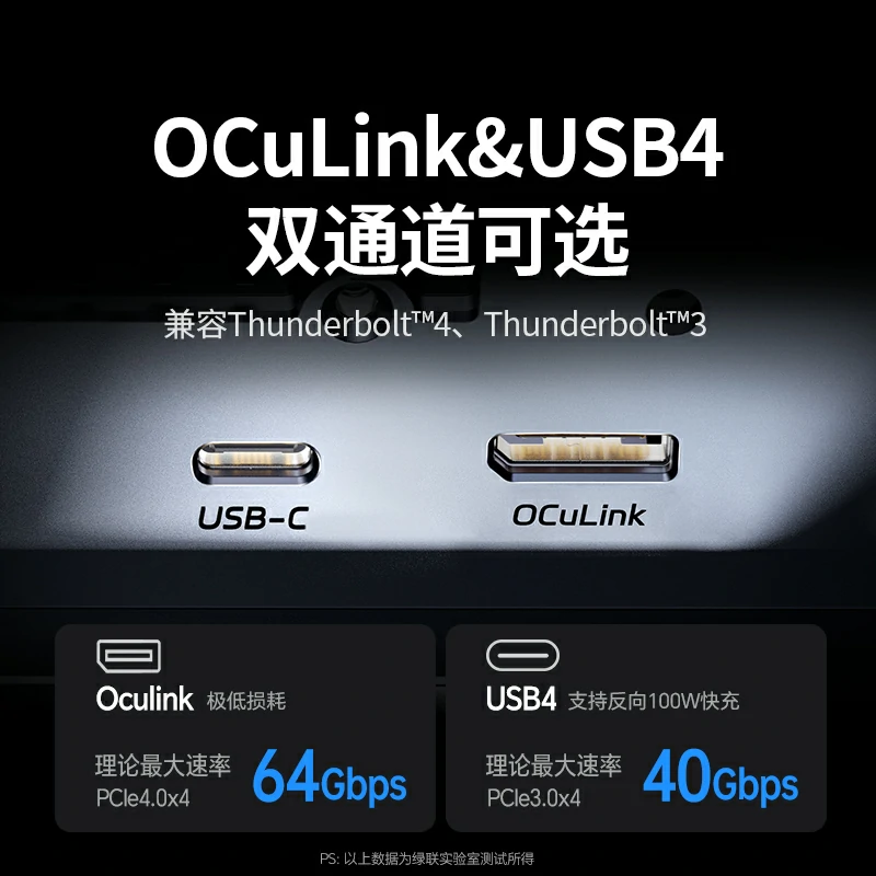 绿联显卡扩展坞 双接口显卡坞