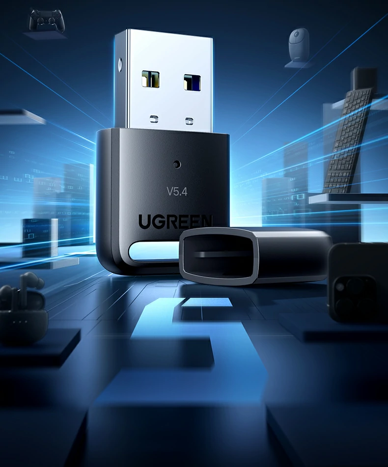 UGREEN绿联-品质新体验,数码选绿联 绿联蓝牙适配器CM748信号抗干扰能力出色室内测试