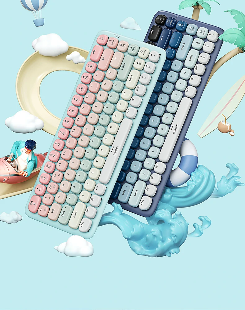 绿联KU101 Type-C有线连接状态，即插即用稳定传输