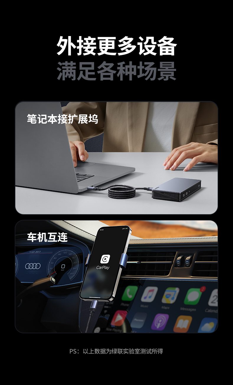 hth登录官网
-品质新体验,数码选绿联 L701全功能数据线编织线身耐用抗拉扯测试图