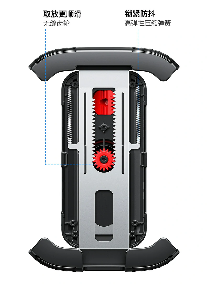 手机支架硅胶缓冲与降噪结构展示骑行更安静