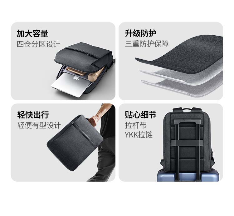 UGREEN绿联-品质新体验,数码选绿联 绿联LP664背包背面透气蜂窝背垫设计,背负舒适干爽