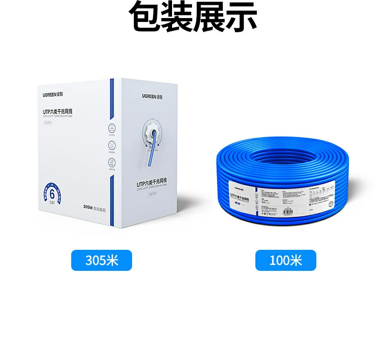 UGREEN六类网线工程布线包装展示图24