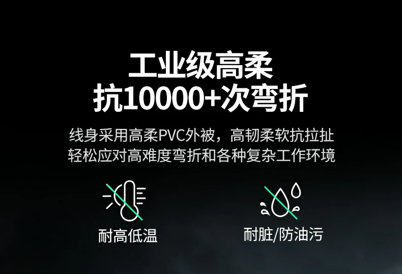 绿联NW317工业网线 支持10Gbps高速万兆传输