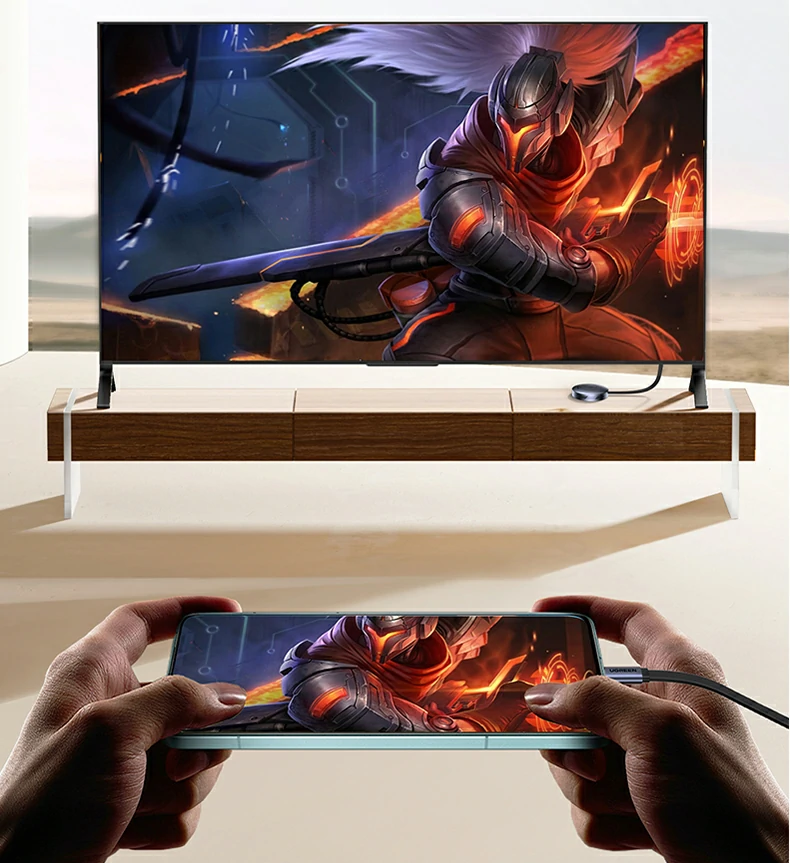 绿联1080P同屏器 课堂网课横竖屏切换示例 绿联1080P同屏器 课堂网课横竖屏切换示例