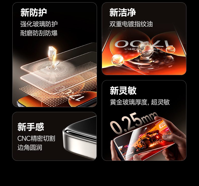 绿联小米17防窥钢化膜 强化玻璃防爆抗刮耐磨 绿联小米17防窥钢化膜 强化玻璃防爆抗刮耐磨