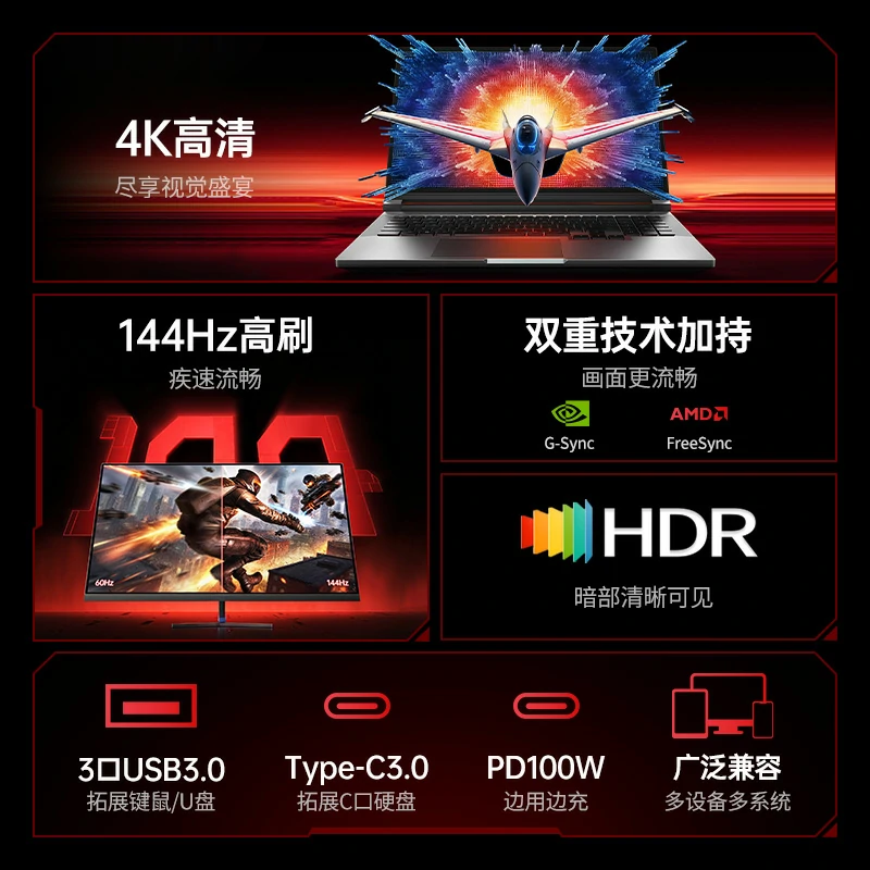 绿联Type-C 六合一多功能拓展坞 高清投屏