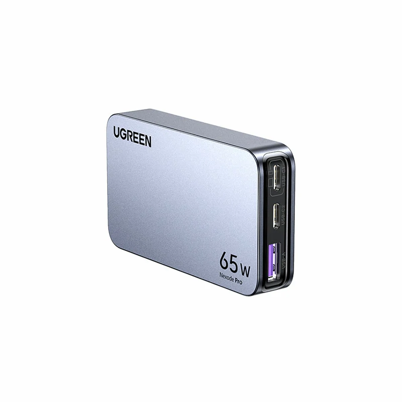 绿联 Nexode 闪充湃Pro 65W三口氮化镓饼干充电器