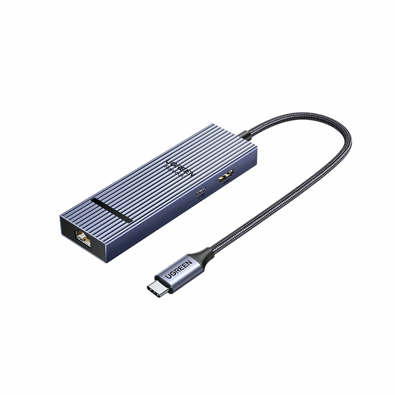 绿联Type-C六合一鳍纹扩展坞