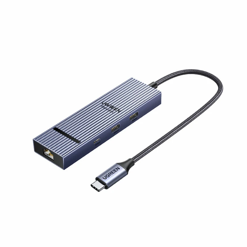 绿联Type-C六合一多功能扩展坞 鳍纹款