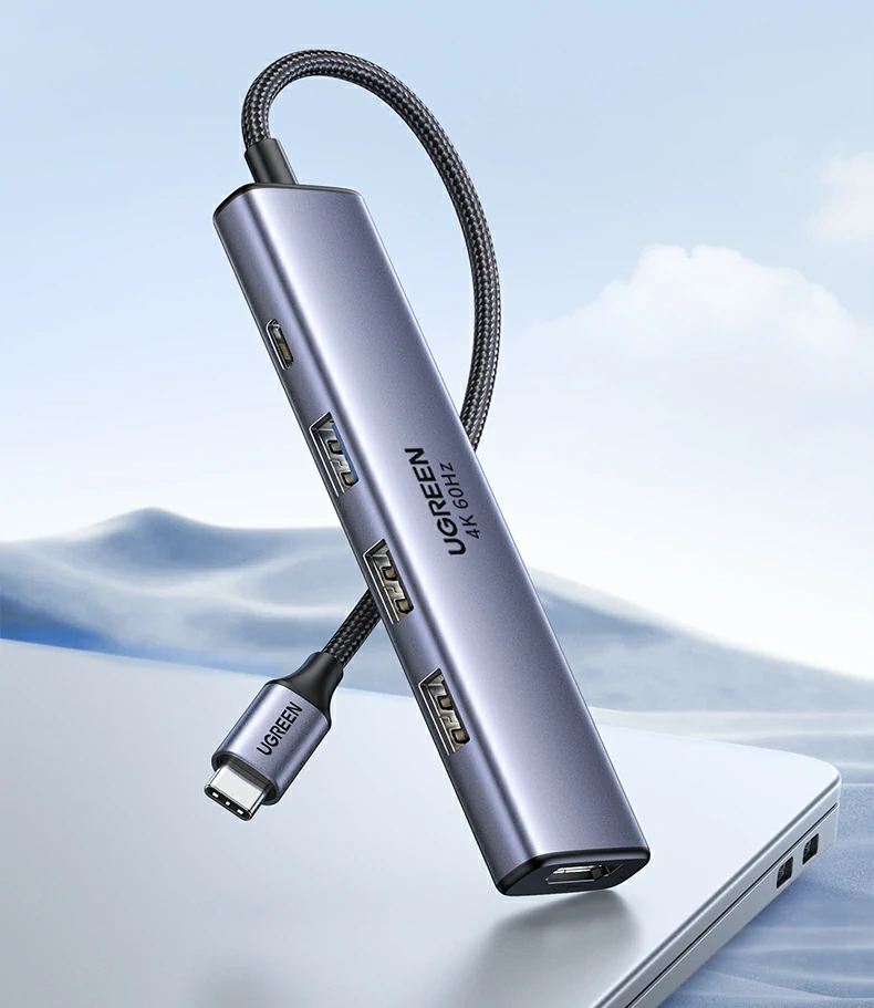 4K@60Hz超清投屏 - 带来影院级视觉享受 绿联CM478-35178 HDMI接口支持4K@60Hz高清输出演示