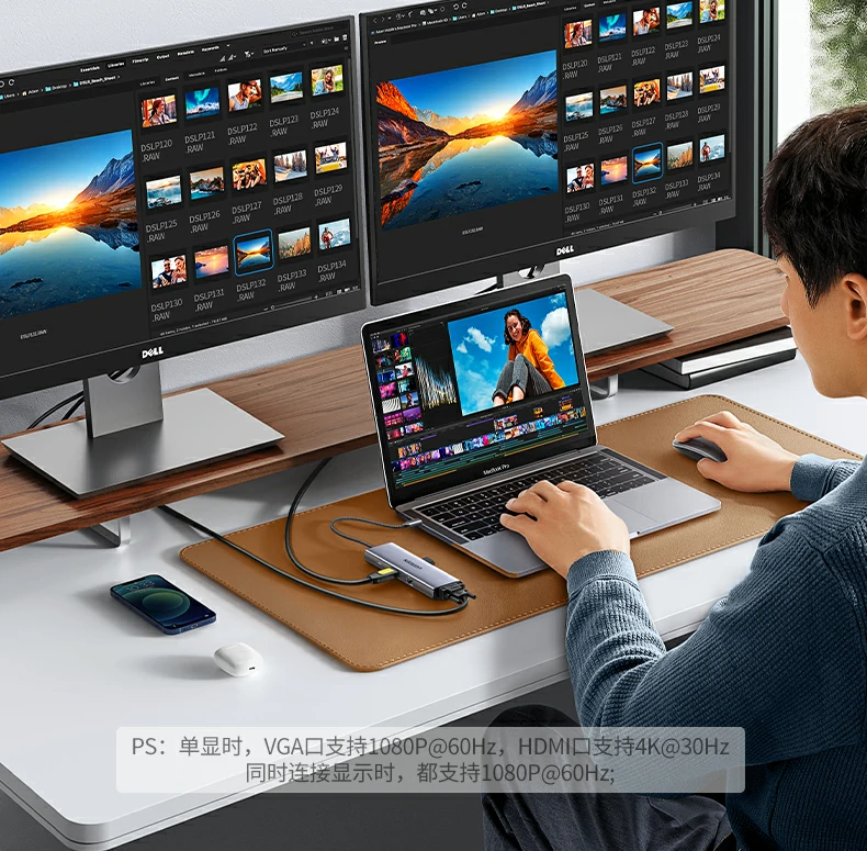 綠聯(lián)CM498-15600 九合一擴(kuò)展塢 SD卡讀取場景