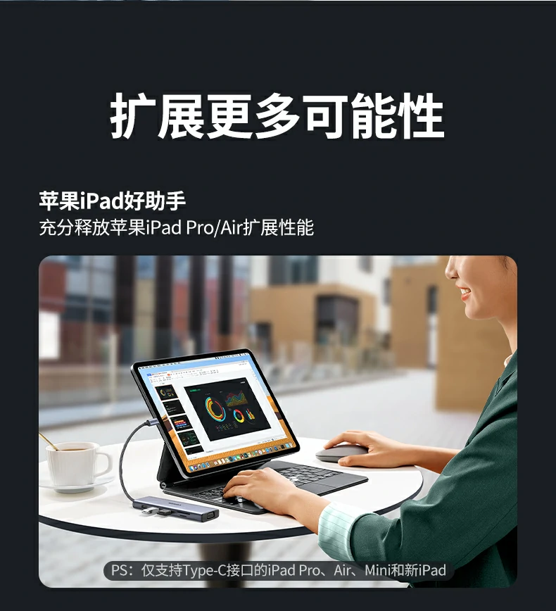 綠聯(lián)CM498-15600 九合一擴(kuò)展塢 高清影音輸出