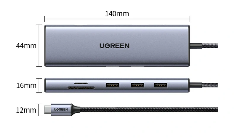 綠聯(lián)CM498-15600 擴(kuò)展塢 多合一接口設(shè)計(jì)