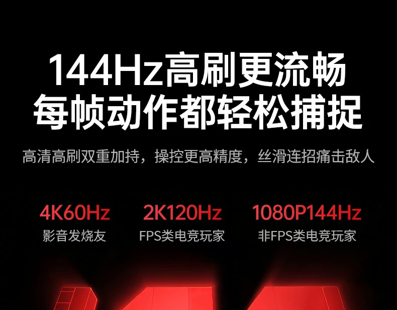 1080P144Hz电竞体验 - 操作响应更快更精准 绿联CM511-75642电竞玩家144Hz高刷游戏演示