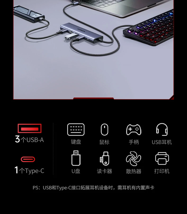 ESD+TVS双重防护 - 应对雷击与静电冲击 绿联CM511-75642 ESD+TVS静电浪涌防护机制