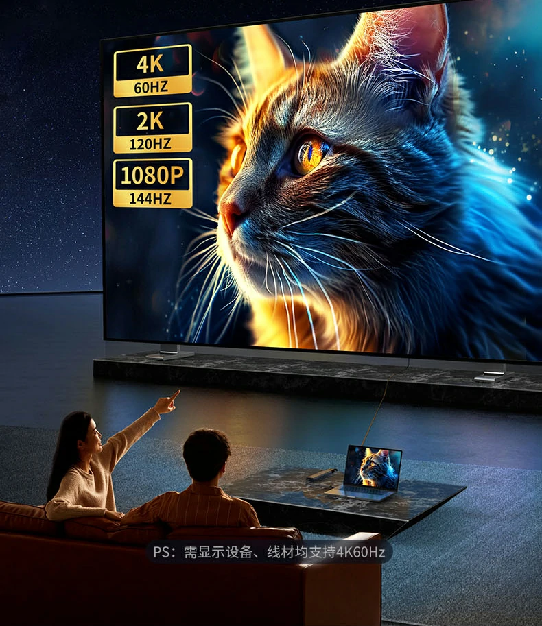 20cm柔性短线 - 减少缠绕,桌面更清爽 绿联CM512-45000 20cm短线设计,桌面布线整洁