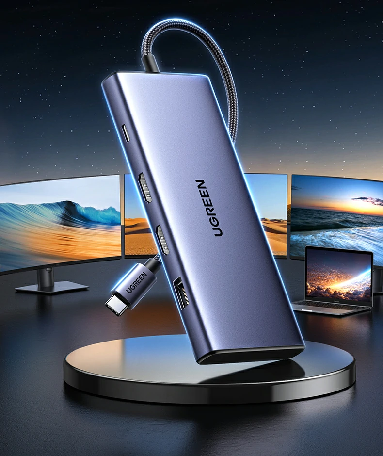 HDMI 4K@30Hz输出 - 清晰稳定的视觉体验 绿联CM639 HDMI接口支持4K@30Hz高清投屏演示