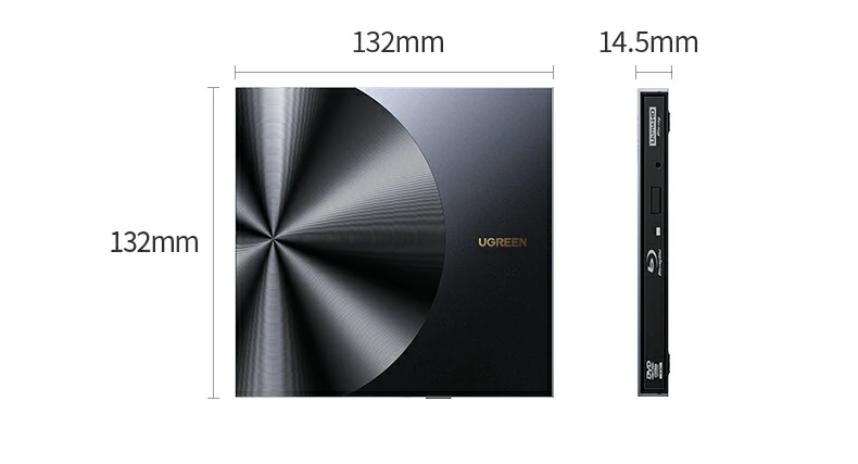 绿联CM780-35349 - 游戏、办公、4K影音全能蓝光光驱,您的数字生活好帮手 绿联CM780产品总结图:6倍速BD蓝光读刻一体机