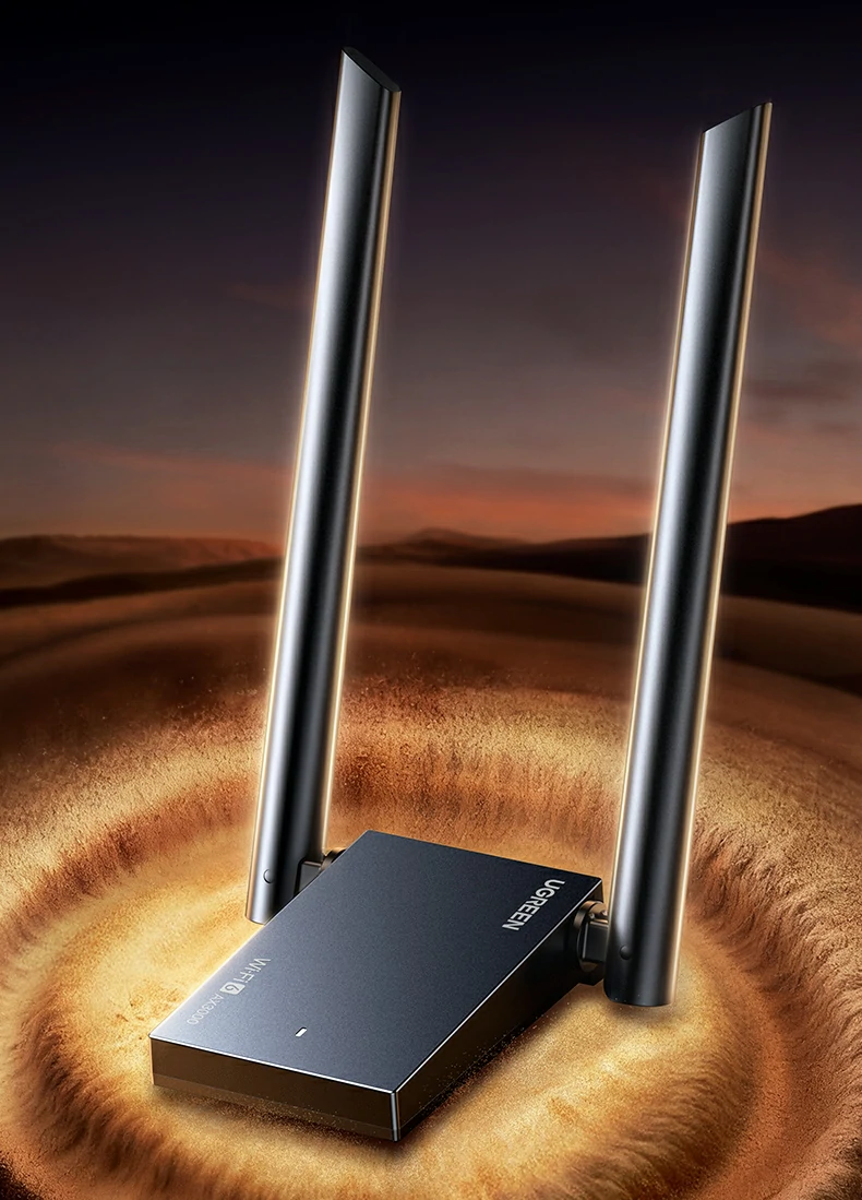 满血WiFi6提速106% - 理论速率高达3.5Gbps,电竞办公更流畅 绿联CM787满血WiFi6协议速率对比图(WiFi6 vs WiFi5)