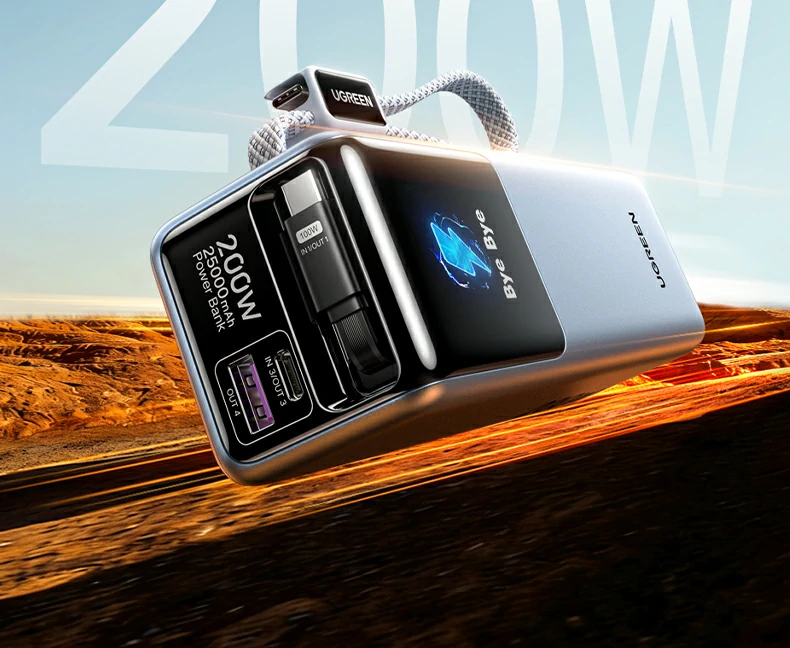 绿联PB728 多设备兼容：iPhone/华为/小米/大疆设备快充