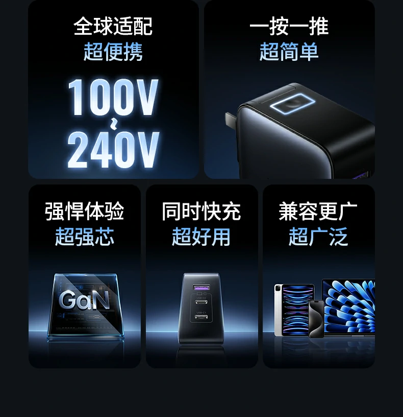 覆盖全球150+国家 宽幅电压适配 覆盖全球150+国家 宽幅电压适配
