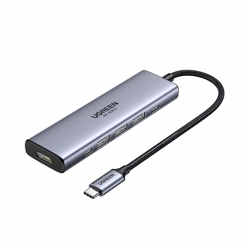 綠聯(lián)Type-C六合一多功能擴展塢 4K60Hz