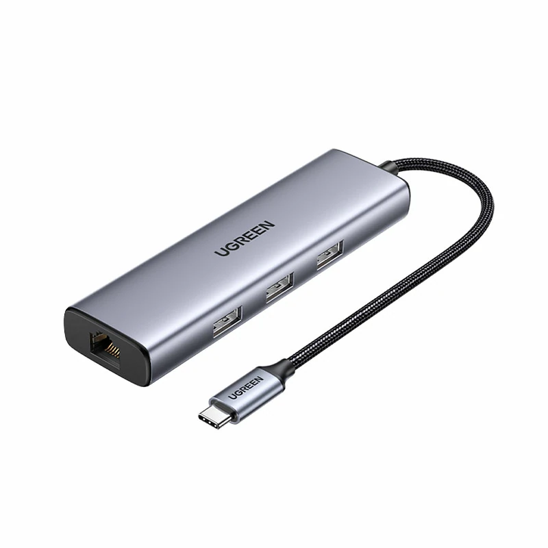 綠聯(lián)Type-C六合一多功能千兆網(wǎng)卡擴(kuò)展塢