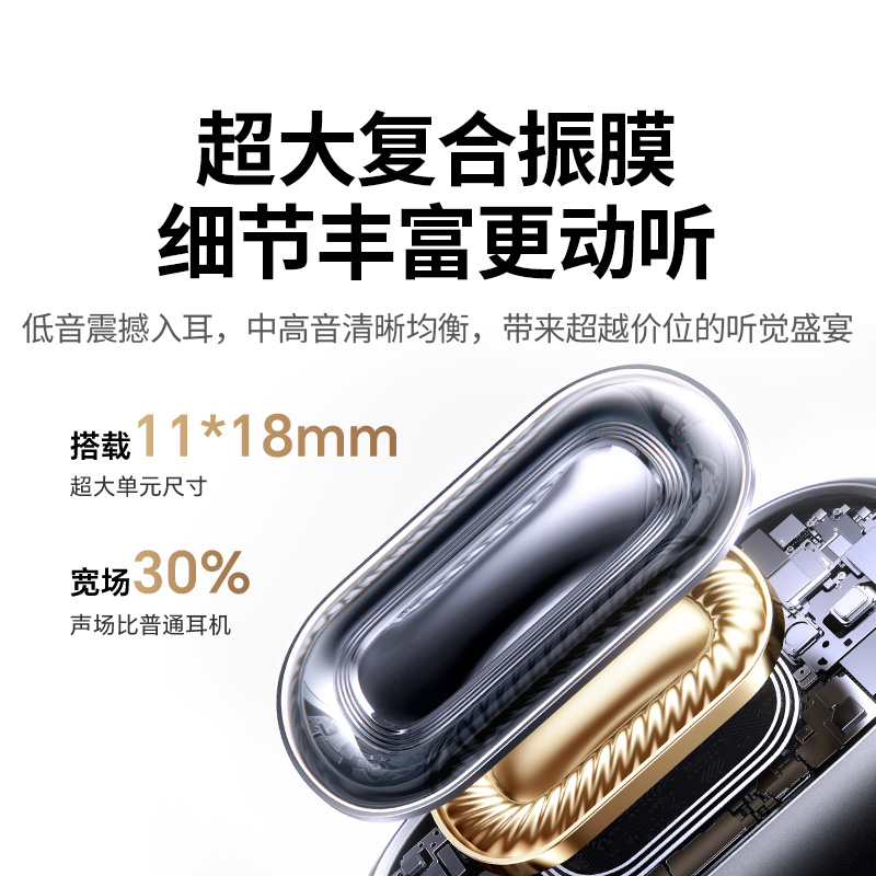 绿联HiTune S7 Air开放式真无线蓝牙耳机